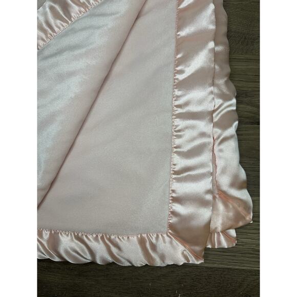 Cloud Island Target Pink Plush Satin Edge Baby Blanket Fluffy Soft 40x30 - Picture 3 of 11